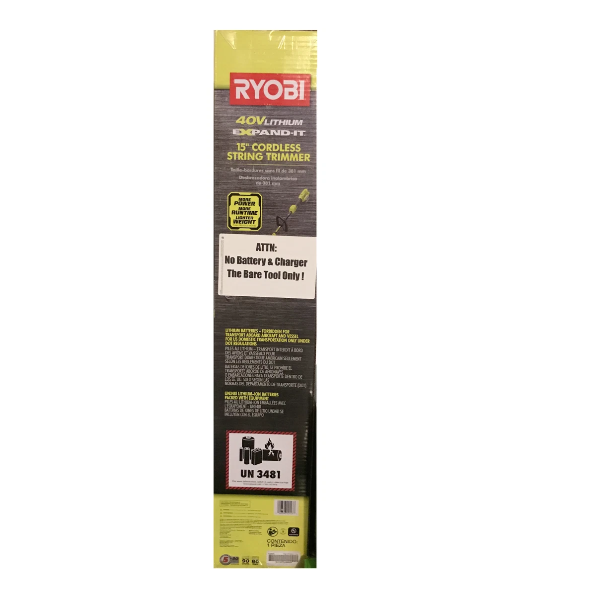 Ryobi 40v lithium 15 cordless string trimmer deals