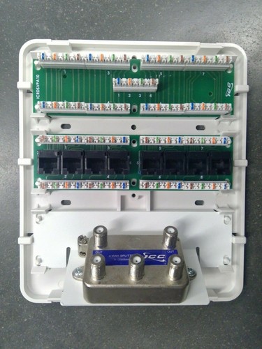 ICC ICRDSMMBK1 Voice, Data, CATV Combo Mini Enclosure **Free Shipping** - Bild 5 von 5