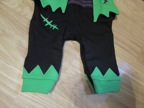 BABY'S FRANKENSTEIN/HALLOWEEN THEMED 2 PIECE COSTUME WITH HAT SIZE 3 TO 6 MONTHS - Picture 5 of 9