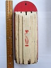 Vintage 1930's Nuway Kitchen Knife Holder - Wooden Block Wall Mount 