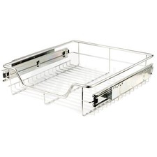 Dihl Pull Out Storage Basket Stainless Wire Kitchen Larder for 500mm Cupboard