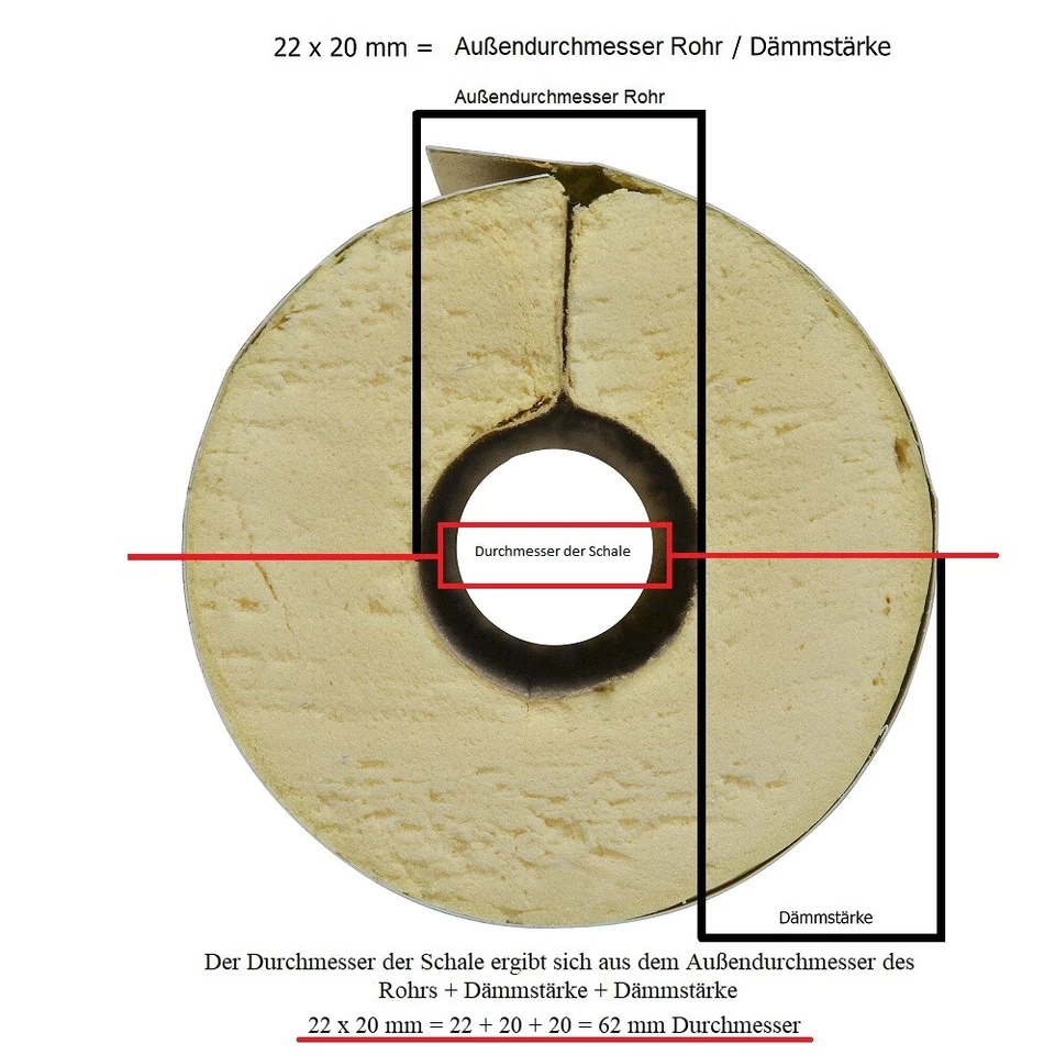 Alu PUR Rohrisolierung mit Gewebemantel selbstklebend - Bild 4 von 4