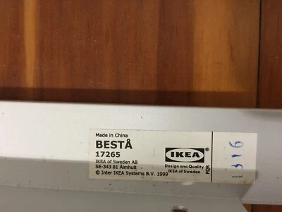 Ikea Besta Besta Rail For Sliding Doors 120cm Bookcases