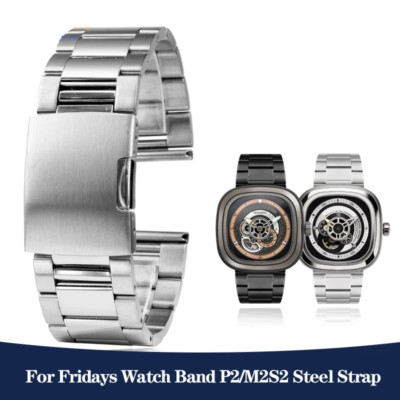 Edelstahl Uhrenarmband passend für Seven Friday M2S2 P1 P2 S2 M202 M3 Q2 03...