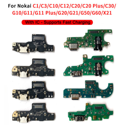 USB Charging Board Flex Cable with IC For Nokia G11 G21 G10 G20 G50 C30 C20 C1