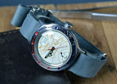 Wostok Vostok Buran Mens Vintage Diver Watch USSR Soviet Gift For Men