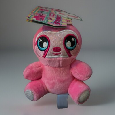 Squeeazmals 3 Deez Samantha Sloth Squish Squeeze 3.5'' Pink Plush Scented