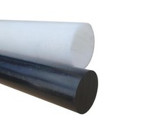 POM Rund Länge 250mm (25cm) Vollmaterial schwarz / weiß-natur Ø8mm bis Ø150mm