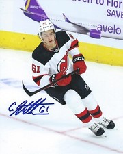 Chase Stillman Signed 8x10 Photo New Jersey Devils Autographed COA C