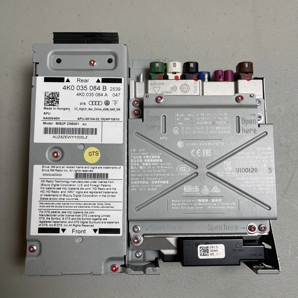 💠UNIDAD DE RADIO CONTROL AUDI A6 A7 A8 Q8 OEM 2019 - 2023 4K0035084B Foto 2 de 4