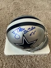 tony casillas Autographed Dallas Cowboys NFL Mini Helmet Signed INSC 2X SBC BAS