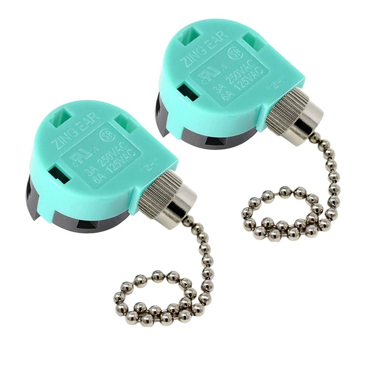 Zing Ear ZE-268S6 3-Speed 4-Wire Ceiling Fan Pull Chain Switch Replacement-image