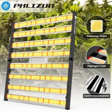 Commercial-Grade 640W Full Spectrum LED Grow Light Foldable Spider Bars W/281B