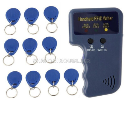 125KHz Handheld RFID Writer/ Copier/ Readers/ Duplicator With 10PCS ID Tags