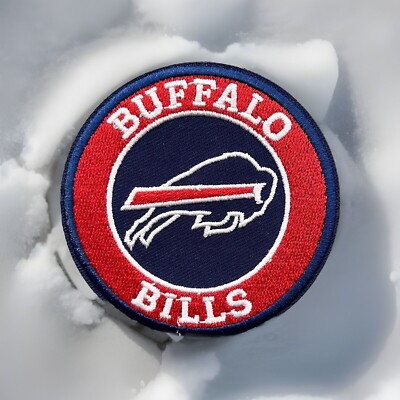 #ad #ad BUFFALO BILLS EMBROIDERED IRON ON PATCH 3” DIAMETER MAFIA JOSH ALLEN $4.31