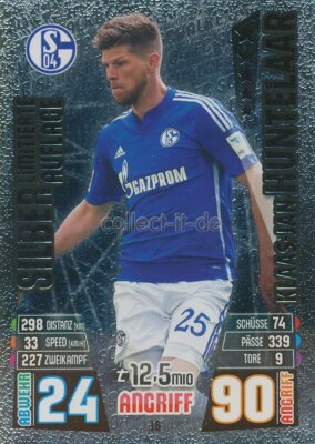 Match Attax 15/16 - L6 - Klaas-Jan Huntelaar - Silber Limitierte