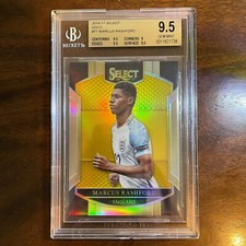 Marcus Rashford 2016 Select Gold /10 Rookie #77 BGS 9.5 England