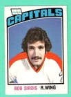 (1) BOB SIROIS 1976-77 O-PEE-CHEE # 323 CAPITALS ROOKIE GOOD  CARD (F8652)
