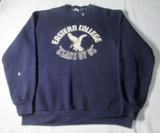 D6405 VTG Russell Athletic Eastern College Sweatshirt Made in USA Size L