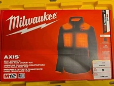 Milwaukee Heated Womens Black Jacket Medium M Battery + Charger