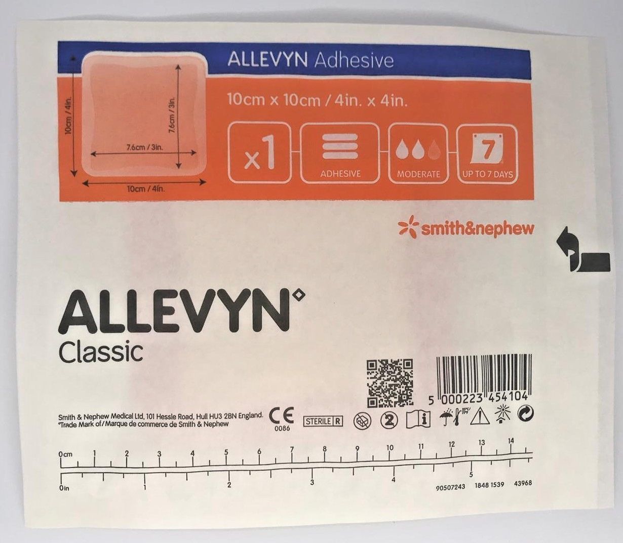 Allevyn adhesive 10x10 cm 66000599 10 (5000223454104)