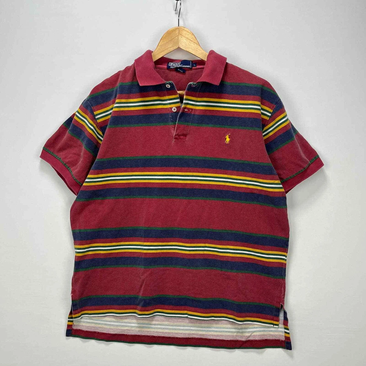 Vintage 90s Polo Ralph Lauren Striped Shirt Large