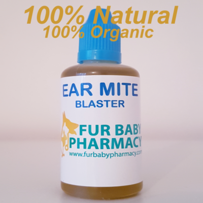 Ear Drops For Cats Dogs Ear Mites Blaster 100% NATURAL Dirty Ear
