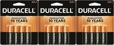 12 Pack Duracell AA CopperTop Alkaline MN1500 Batteries Exp. 2027