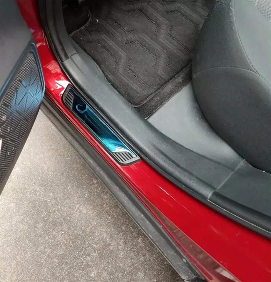 4X Protector de placa de cubierta de umbral de puerta de coche para accesorios Ford Explorer Foto 4 de 4