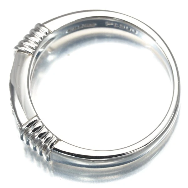 Auténtico anillo Christian Dior diamante 3P US5-5,25 900 platino Foto 3 de 4