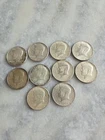 Lot Of 10 1964 Kennedy Silver Half Dollars 90% Silver