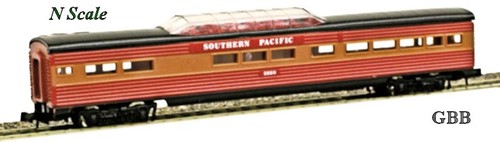 Coche de pasajeros escala N SOUTHERN PACIFIC "SUNBEAM" VISTOME nuevo modelo Power 3059 | Zustand: New