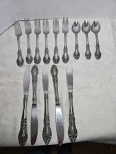 SPRINGTIME Stainless Japan Flatware Lot 14 Pieces 6 Forks 3 Spoons 5 Knives
