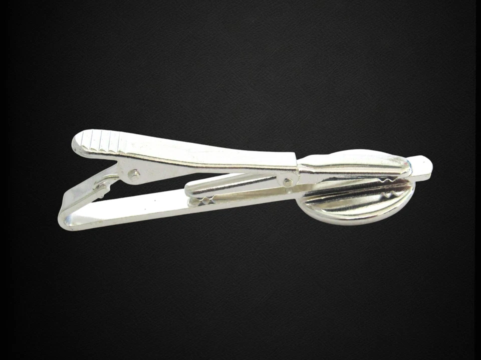 Hockey Card Tie Clip, Detroit Red Wings Wedding Jewelry Tie Bar - Image 3 of 4