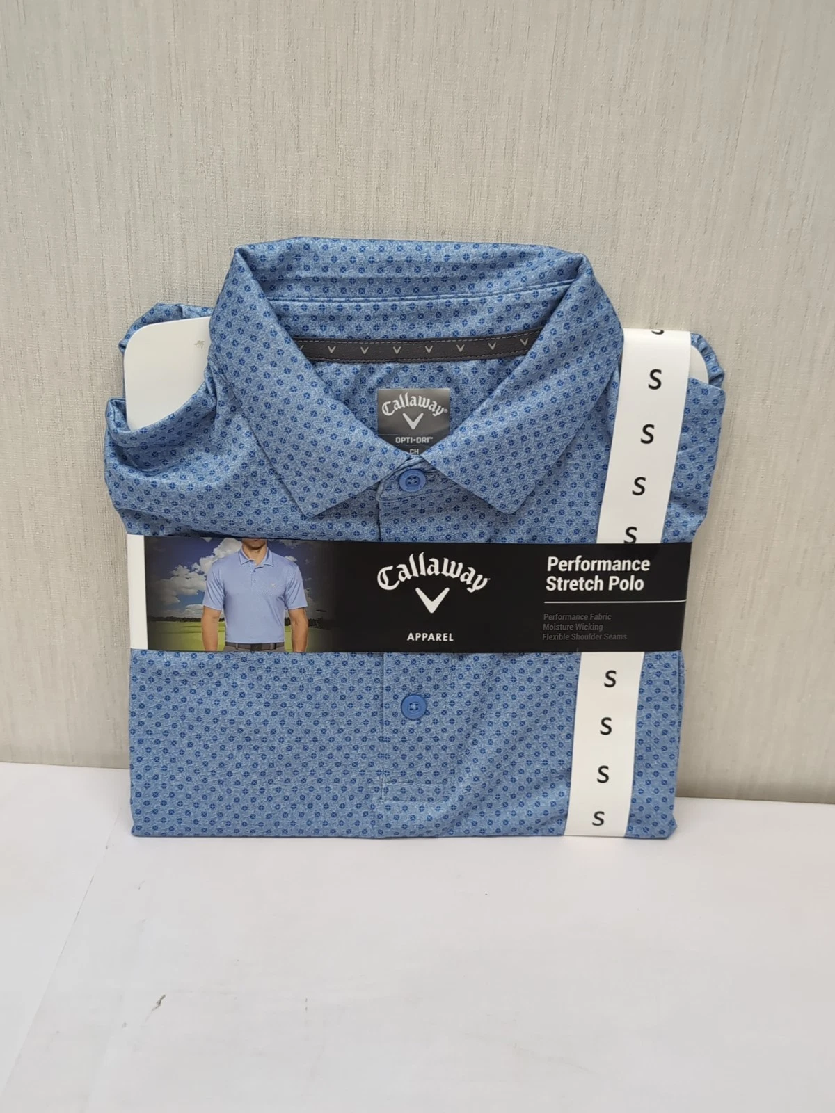 Callaway Men's Moisture Wicking Performance Golf Polo Sz Sm Regatta AM6
