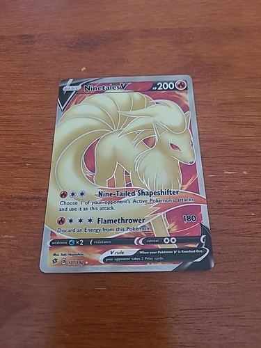 Ninetales V (Full Art) 177/192 Swsh02: Rebel Clash Holo Moderated PK0000262