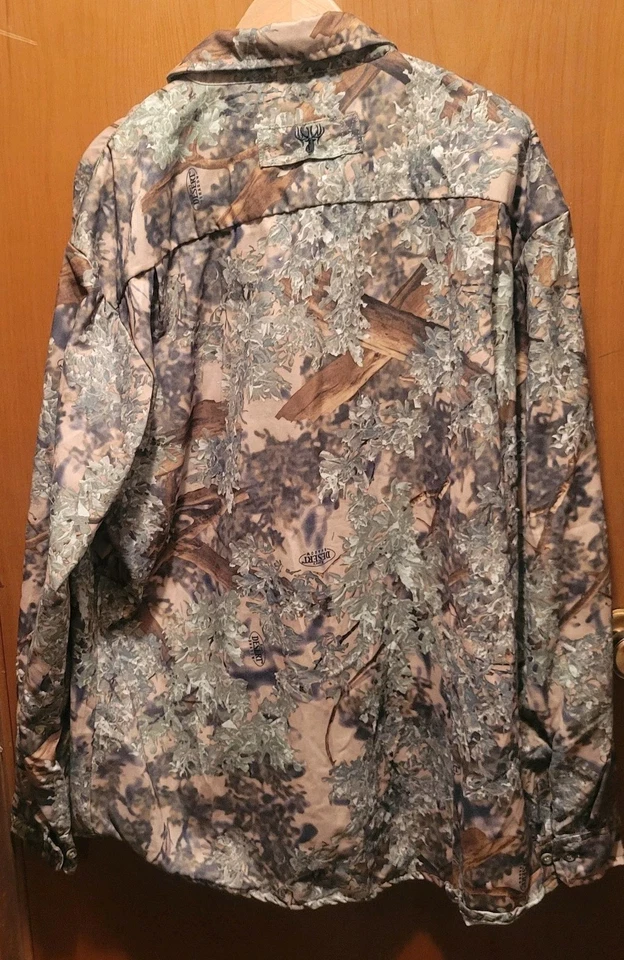 Camisa Kings Outdoor World Hombres 2XLT Desierto Sombra Camuflaje Vellón Botones Caza Foto 2 de 4