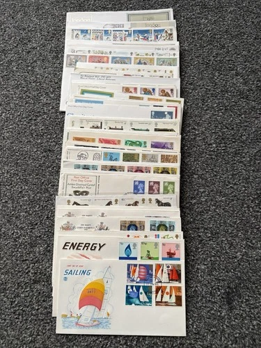 Job Lot of 48 UK GB First Day Covers & Covers FDC's 1971 - 1980 Lot #O13