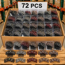 Closeout Lot 72 PCS Women Vintage Style Rhinestone Hair Combs Clips Claw Bulk