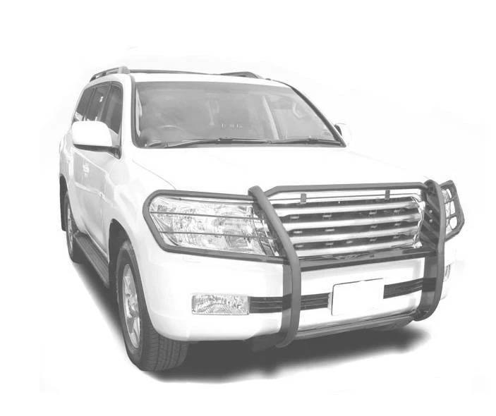 Protector de rejilla modular Black Horse ajuste negro Toyota Land Cruiser 1998-2007 Foto 3 de 4