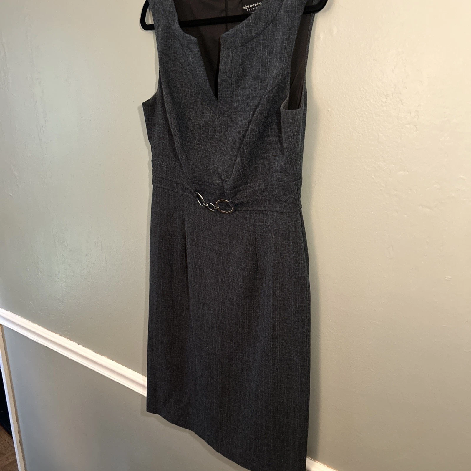 VETEMENTS Connected Apparel abito tubino blu senza maniche elasticizzato dec vita tg 10