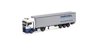 "Herpa 321235 - 1:87 MAN TGX GX Gardinenplanen-Sattelzug \"Wasel\" - Neu"