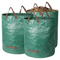 Gartenabfallsack Selbststehend Wasserdicht Laubsack 272L Griffe Korrosionsschutz