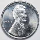 1943-S Steel Lincoln Wheat Penny Uncirculated BU - San Francisco Mint