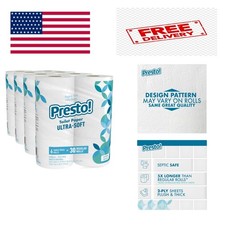 2-Ply Ultra-Soft Toilet Paper, 24 Family Mega Rolls  120 regular rolls, 6 Co...