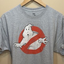 Ghostbusters TShirt Mens XL Gray Logo Cartoon TV Show 80's Movie Shirt Tee E5