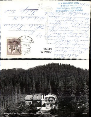 649740,Foto Ak Alpengasthof Pfaffensattel Steinhaus am Semmering Spital am Semme