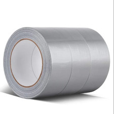 Heavy Duty, Water Resist Silver Duct Tape, 3" Wide, 180ft Long, 0.012" Thick