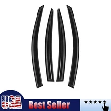 Rain Guards For Mazda 3 2004-2009 4pcs Black Tape-on Out-Channel Mugen Style