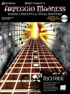 Arpeggio Madness Learn Guitar Lessons Tab Rusty Cooley Rock House Tab Book Video